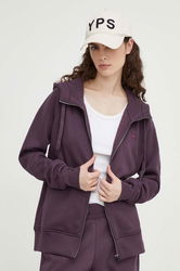 Star Raw Bluza Femei, Culoarea Violet, Cu Glugă, Neted G-Star Raw