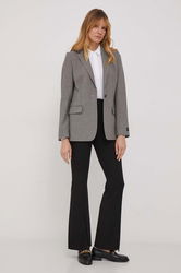 Tommy Hilfiger Sacou Culoarea Gri, Un Singur Rand De Nasturi, Modelator