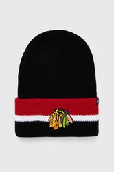 47brand Caciula NHL Chicago Blackhawks Culoarea Negru, Din Tesatura Neteda