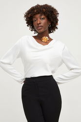 Answear Lab Bluza Femei, Culoarea Alb, Neted