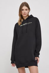 Calvin Klein Jeans Rochie Culoarea Negru, Mini, Oversize