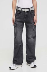 HUGO Jeansi 1993 Femei High Waist Gri