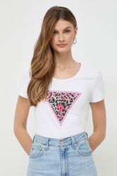 Guess Tricou Femei, Culoarea Alb